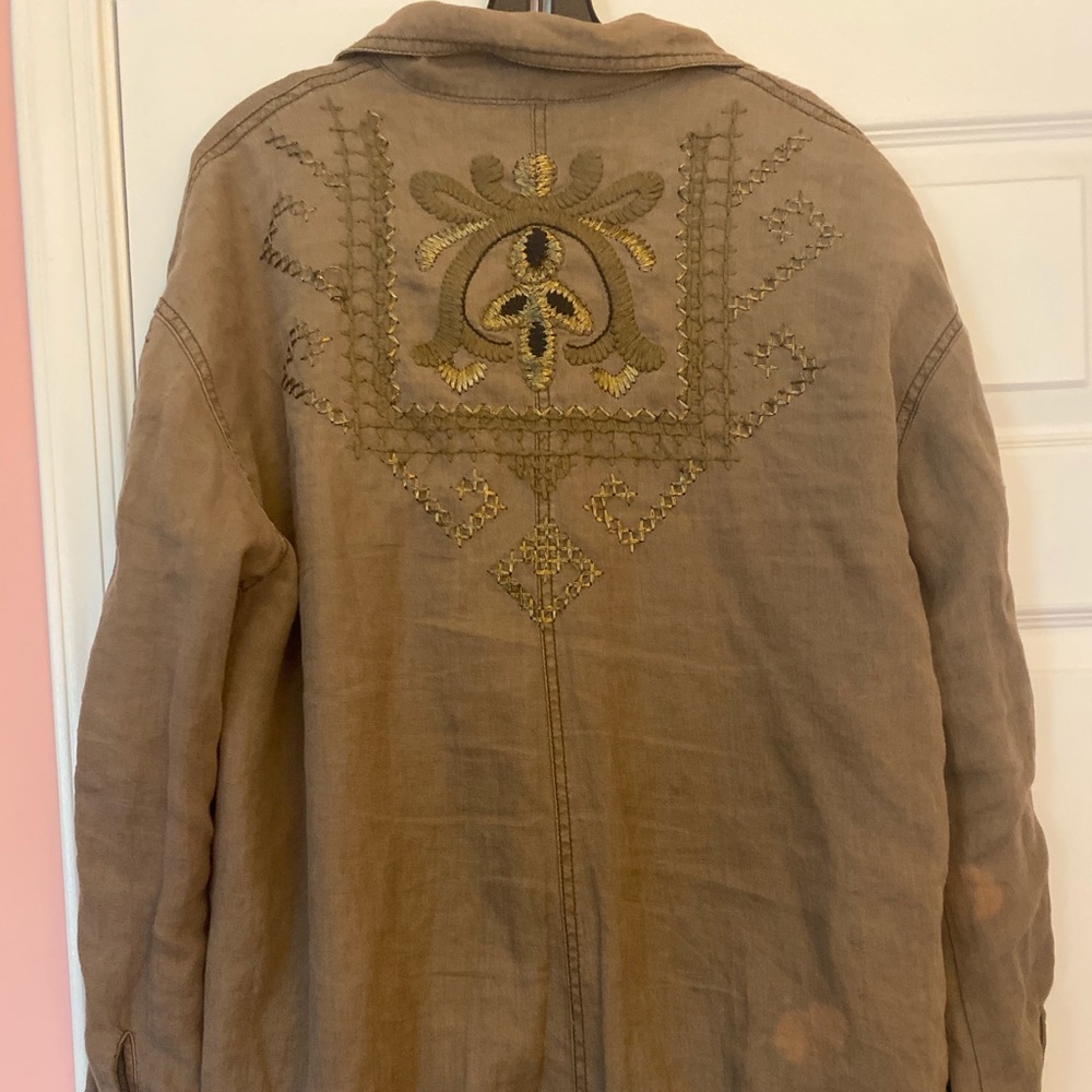 Free People Embroidered Jacket